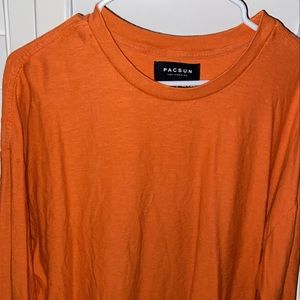 Orange Pacsun oversized long sleeve